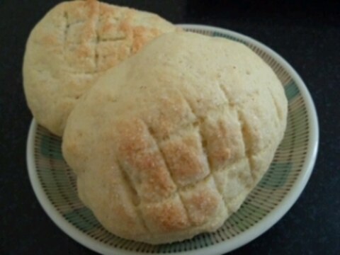 ロールパンで作るメロンパン